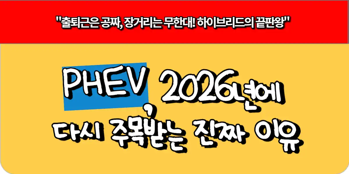 PHEV 2026년에 다시 주목받는 진짜 이유