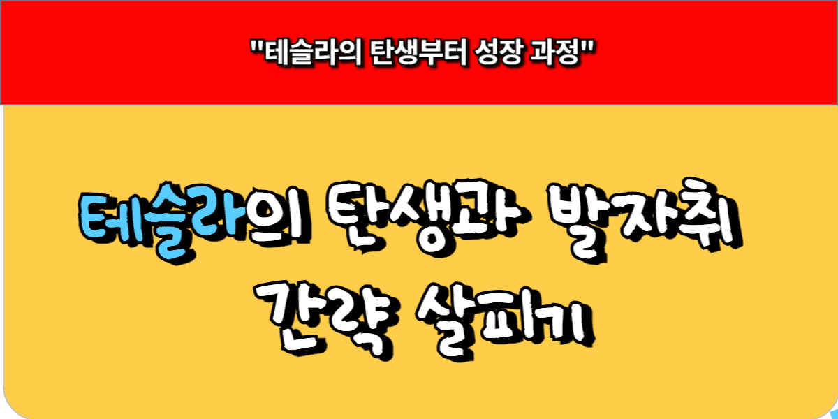 테슬라의 탄생과 발자취 간략 살피기