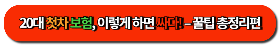 20대 첫차 보험, 이렇게 하면 싸다! – 꿀팁 총정리편