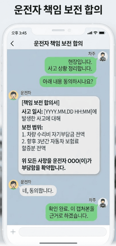 운전자 책임 보전 합의