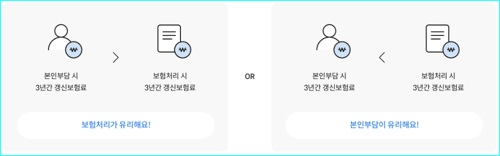 보험처리할까말까 서비스-보험처리 또는 본인부담 결정 도움