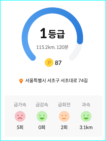 운전할때 포인트 쌓기