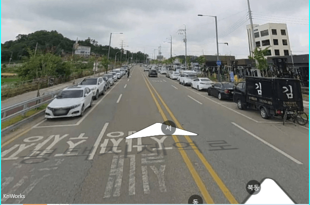 지제역서측노상공영주차장 모습(서쪽방향)