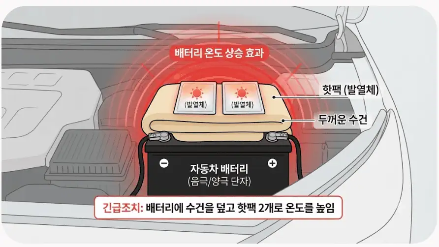 핫팩이용한 긴급조치법