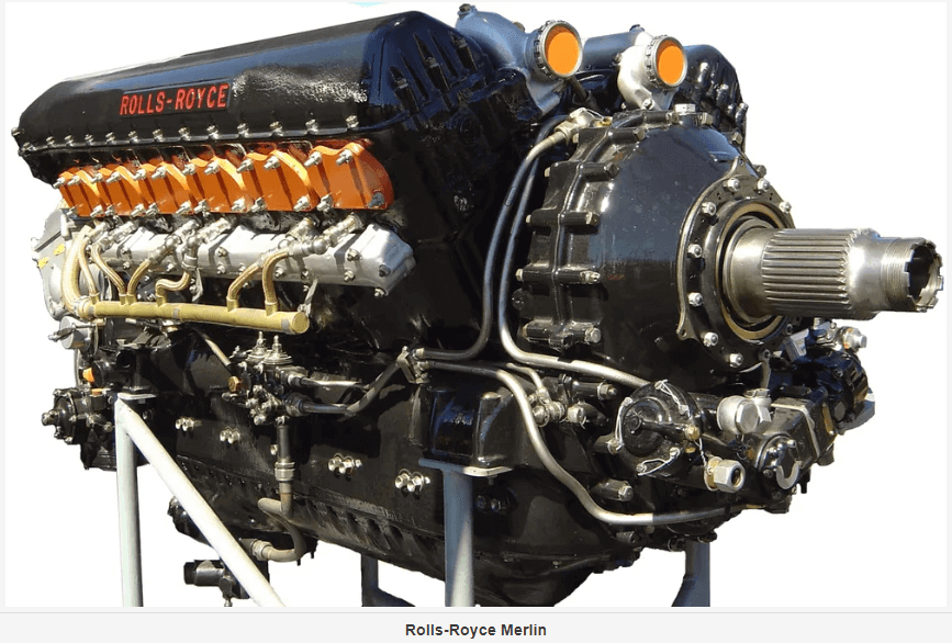 롤스로이스(Rolls-Royce), 항공엔진에서 럭셔리 자동차까지 12 Rolls-Royce Merlin 엔진
