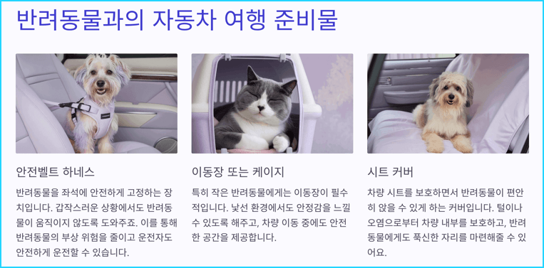 반려동물의 스트레스 관리와 편안함 제공