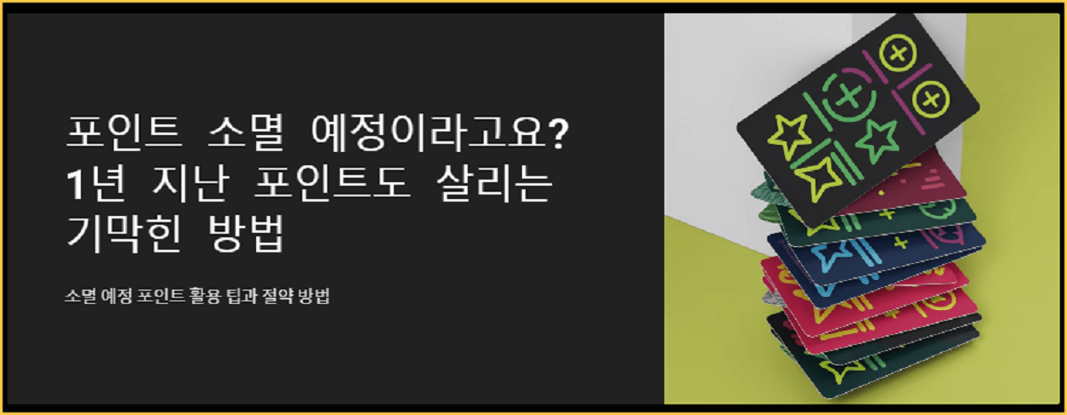 포인트 소멸 예정이라고요 - 1년 지난 포인트도 살리는 기막힌 방법
