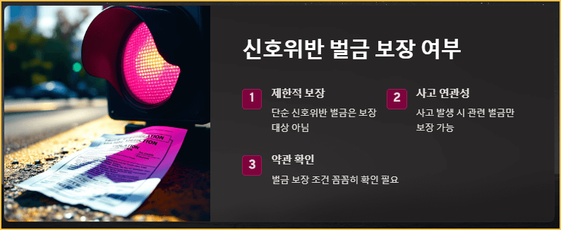 신호위반 벌금 보장