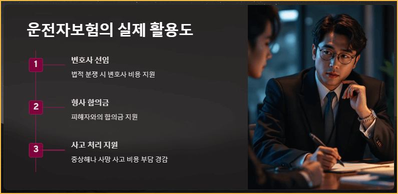 운전자보험의 실제 활용도