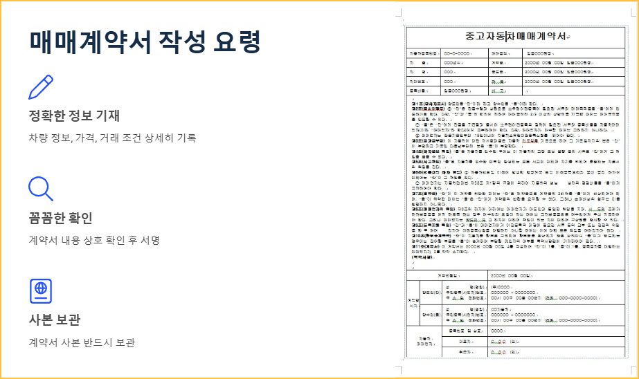 매매계약서 작성 요령