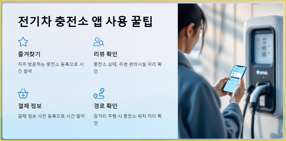 전기차 충전소 앱 사용 꿀팁