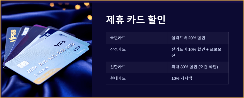 제휴 카드 할인