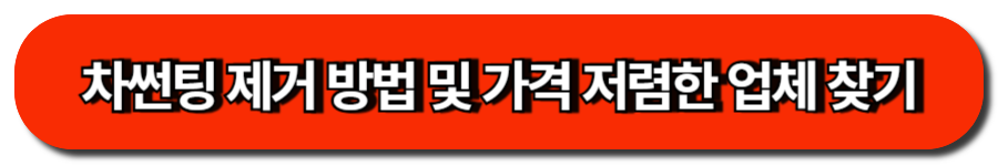차썬팅 제거 방법 및 가격 저렴한 업체 찾기