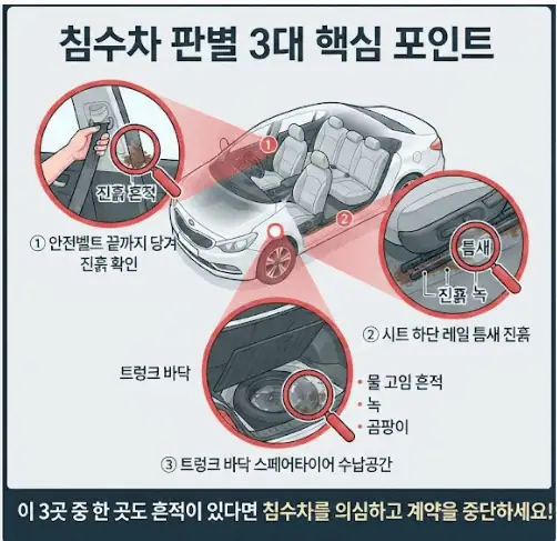 침수차 판별 3대 핵심 포인트