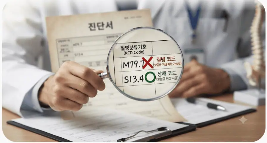 진단서의 질병분류기호 진단코드