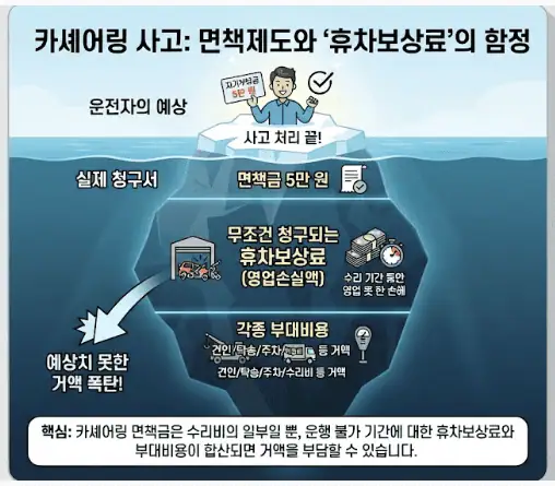 카셰어링 사고-면책제도와 '휴차보상료'의 함정