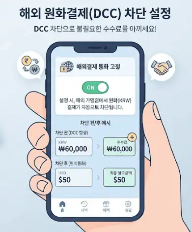 해외 원화결제(DCC) 차단 설정