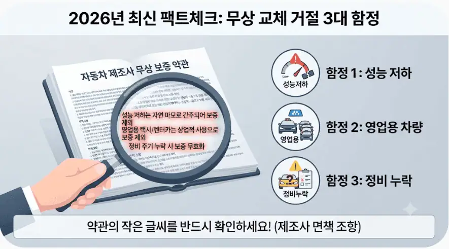 2026년 최신 팩트체크 - 무상 교체 거절 3대 함정