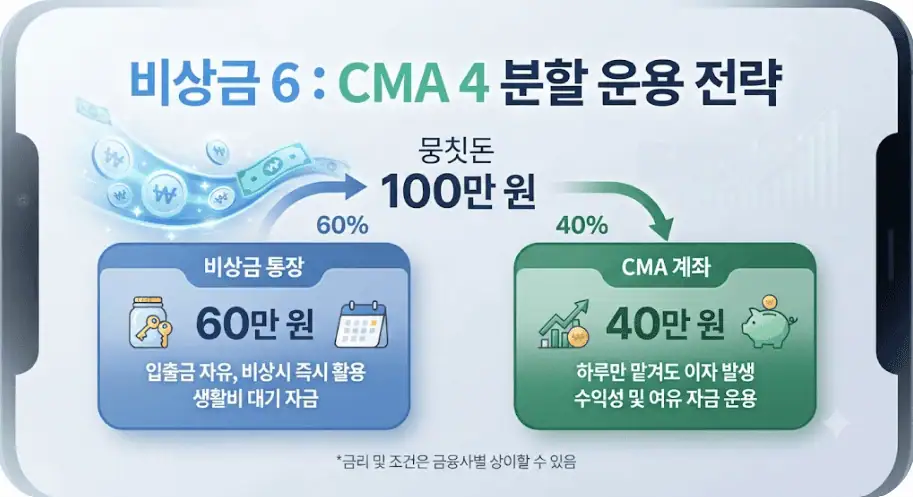 비상금 : CMA 분할 운용 전략
