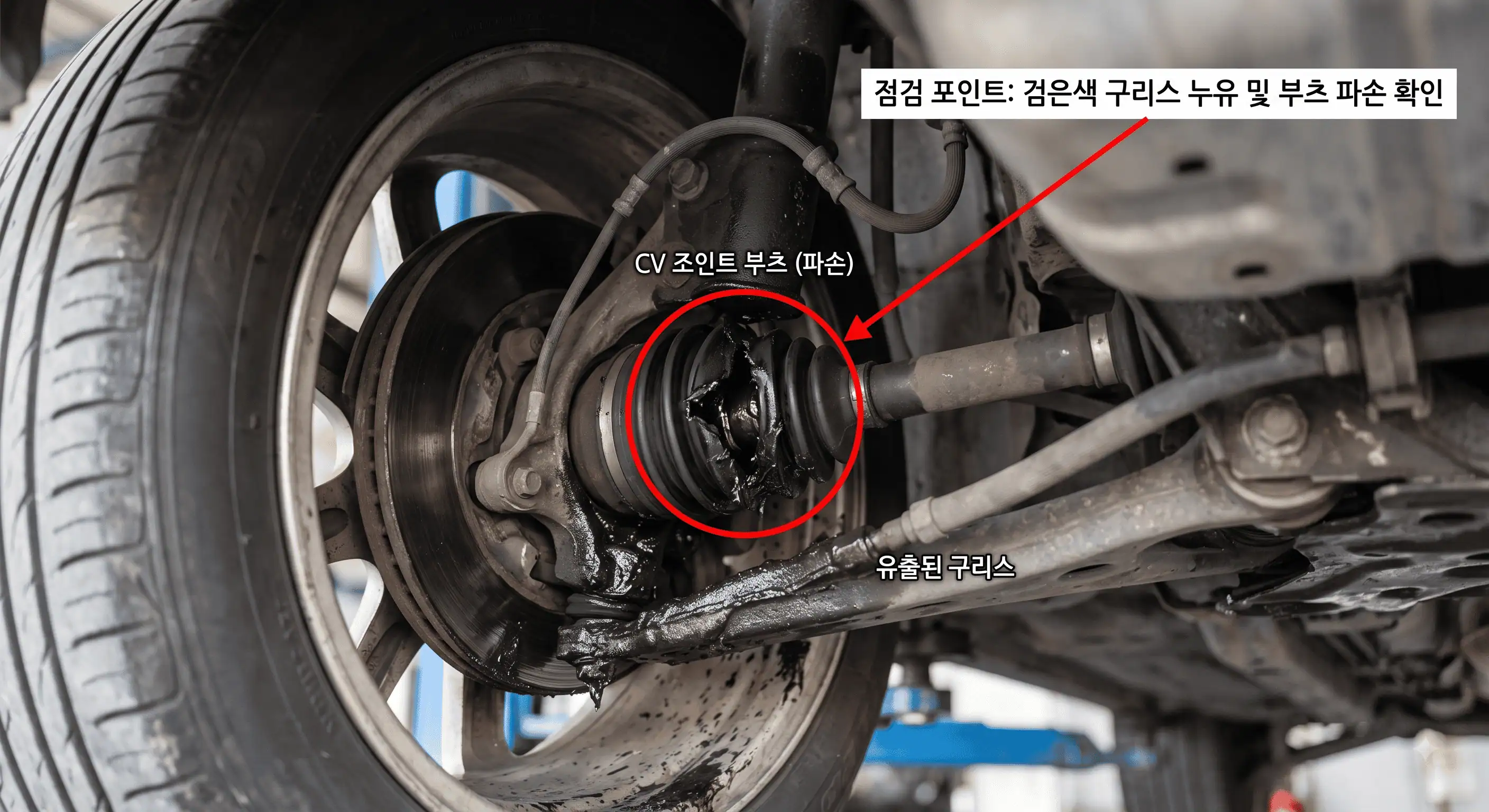 CV조인트 부츠 파손