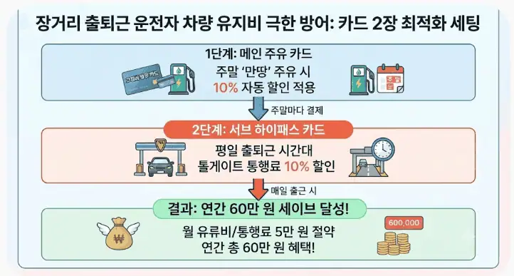 장거리 출퇴근 운전자 차량 유지비 극한 방어